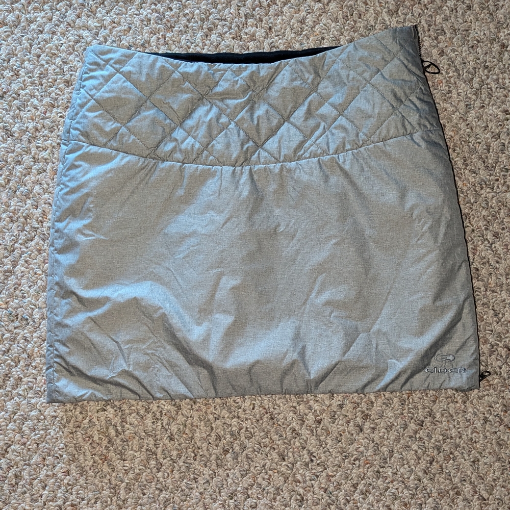 Stylish Gray Quilted Skirt